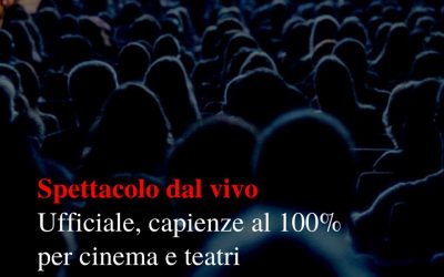 11 OTTOBRE 2021: TEATRI AL 100%