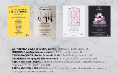 DA MARZO A MAGGIO: SCIMMIE NUDE AL TEATRO BARRIO’S!