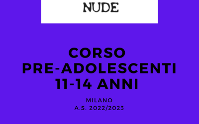 TEATRO 11-14 ANNI: A MILANO IL 12 E 19 OTTOBRE LE LEZIONI PROVA!
